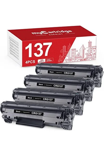 Canon CRG-725 / CRG-137 Siyah Lazer Toner Kartuşu (4'lü Paket)